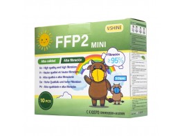 Imagen del producto caja de 10 ffp2 infantiles MULTICOLOR lisos