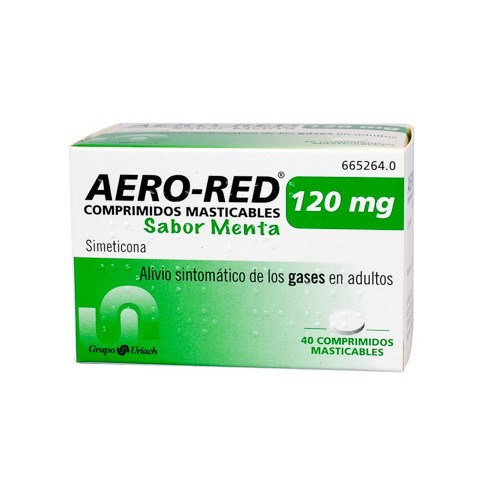 Imagen de Aero Red 120mg 40 comprimidos masticables menta
