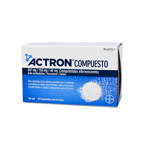 Imagen de Actron compuesto 20 comprimidos efervescentes